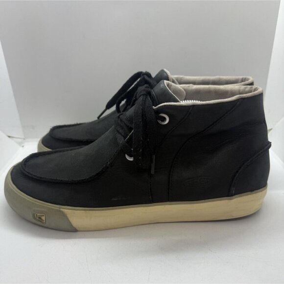 Keen Timmons Chukka Boots Men's Sz 11 Black Soft Leather Lace Up Moc Toe 1002828 - Picture 3 of 9